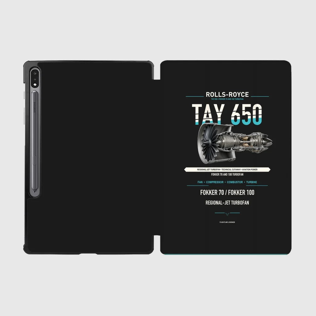 TAY 650 design on black samsung tablet tablet case