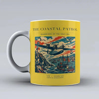 Thumbnail for VINTAGE G4035 - The Coastal Patrol - Ceramic Mug design on yellow