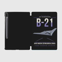 Thumbnail for B-21 Raider design on black samsung tablet tablet case