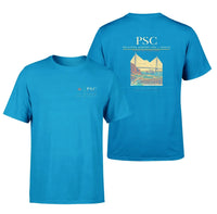 Thumbnail for Tri-Cities Airport (PSC) design printed on turquoise double-side t-shirt