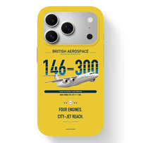 Thumbnail for BAe 146-300 design on yellow magsafe iphone case, for iPhone 17 Pro