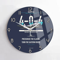 Thumbnail for Martin 4-0-4 design on navy blue no frame wall clock