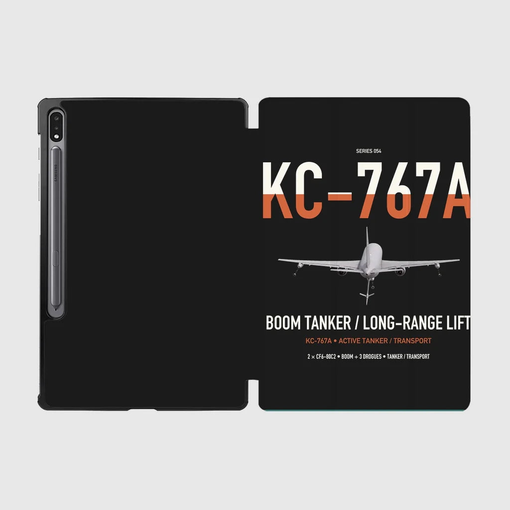 Boeing KC-767A design on black samsung tablet tablet case