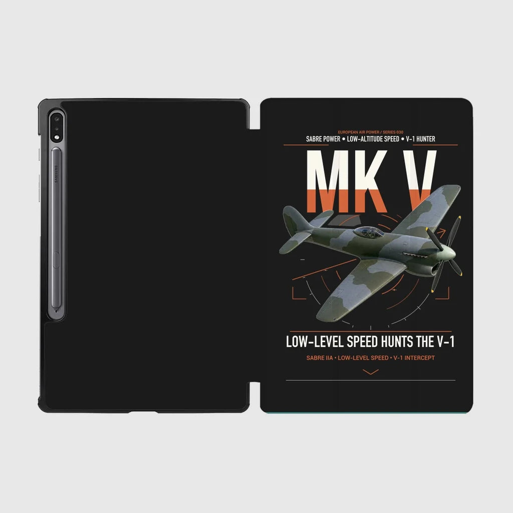 Hawker Tempest Mk V design on black samsung tablet tablet case