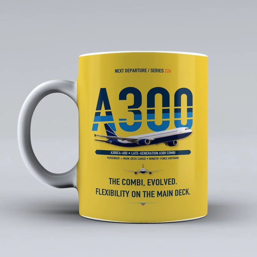A300C4-600 Mug design on yellow airbus