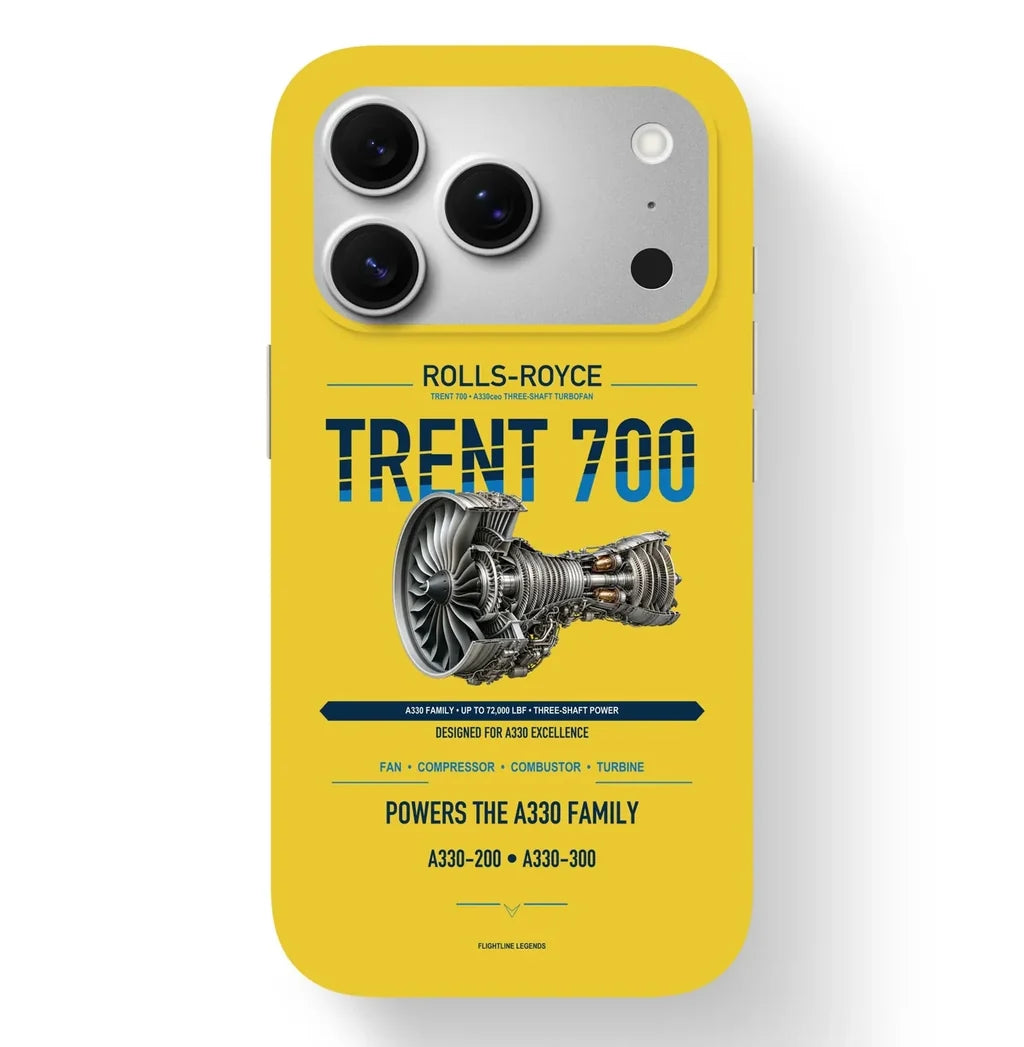 TRENT 700 Case design on yellow iphone case