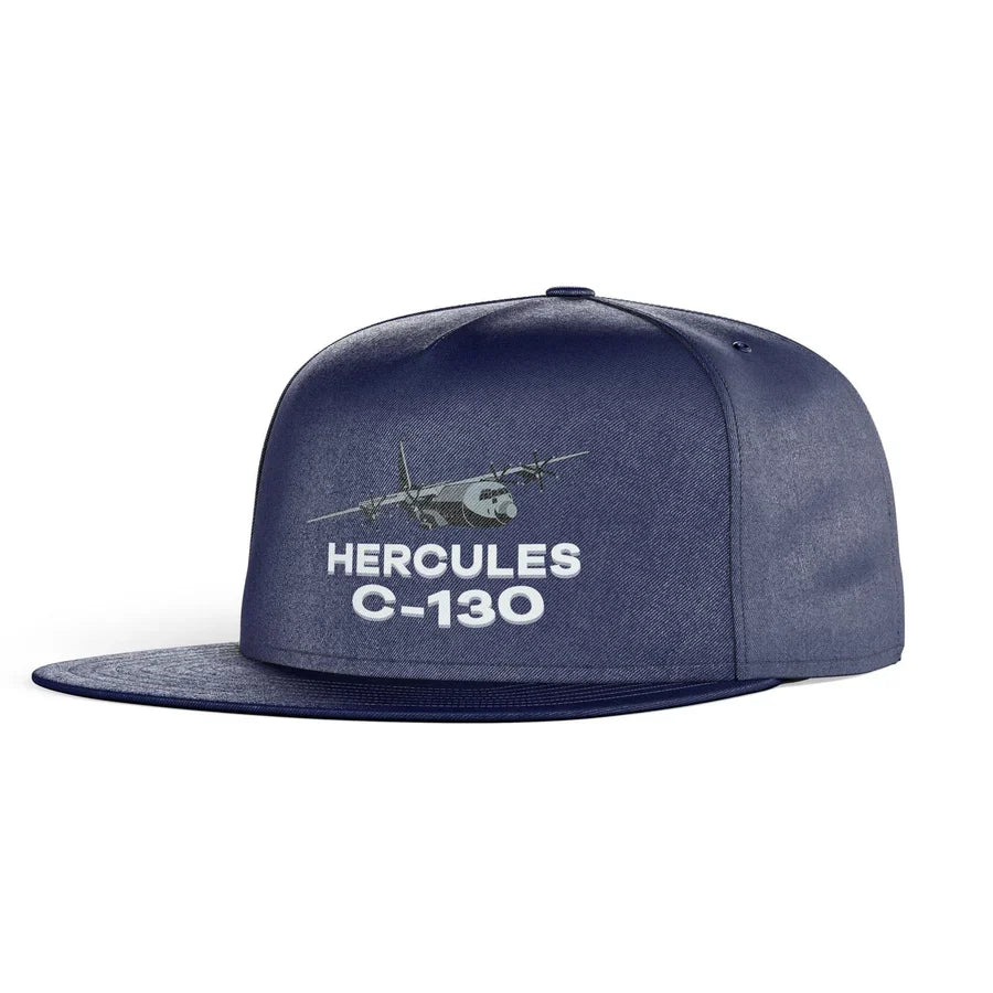 The Military Transport Airplane C 130 snapback - dark blue