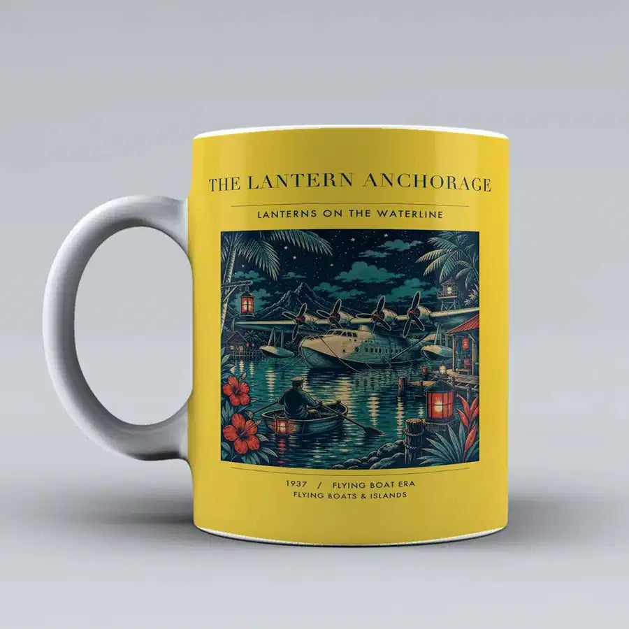 VINTAGE G4187 - The Lantern Anchorage - Ceramic Mug design on yellow