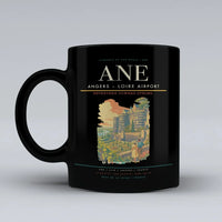 Thumbnail for Angers – Loire Airport (ANE) airport code design on black ceramic mug