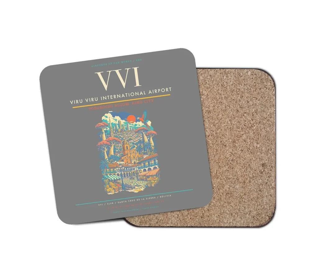 Viru Viru International Airport VVI Coaster 1-Piece - Gray