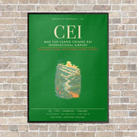 Thumbnail for Mae Fah Luang Chiang Rai International Airport CEI - Canvas Framed - Green