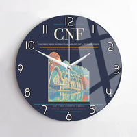 Thumbnail for Tancredo Neves International Airport (CNF) design on navy blue no frame wall clock