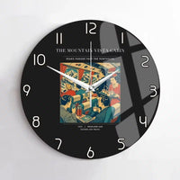 Thumbnail for VINTAGE G4224 - The Mountain Vista Cabin - Designed Wall Clocks design on black no-frame
