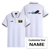 Thumbnail for Customisable Multicolor Airplane Polo Shirt - view 17