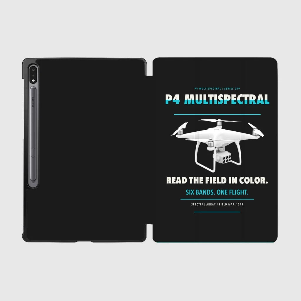 DJI P4 Multispectral design on black samsung tablet tablet case