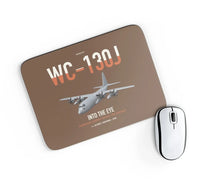 Thumbnail for WC-130J Hurricane Hunter design on brown rectangle mouse pad