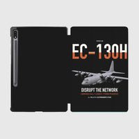 Thumbnail for EC-130H Compass Call design on black samsung tablet tablet case