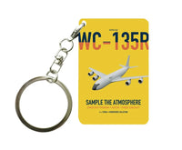 Thumbnail for WC-135R Constant Phoenix design on yellow designed key chain, double-side print