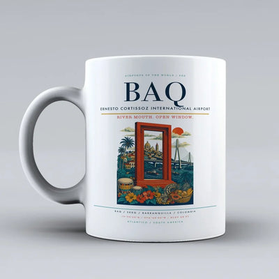 Ernesto Cortissoz International Airport BAQ Mug - White