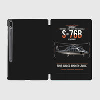 Thumbnail for Sikorsky S-76B design on black samsung tablet tablet case