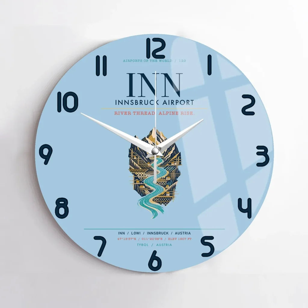 Innsbruck Airport INN - Inn Valley Alpine Weave - Blue