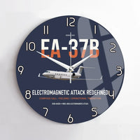 Thumbnail for EA-37B Compass Call design on navy blue no frame wall clock