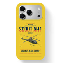 Thumbnail for Westland Scout AH1 design on yellow magsafe iphone case, for iPhone 17 Pro
