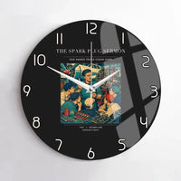 Thumbnail for VINTAGE G4264 - The Spark Plug Sermon - Designed Wall Clocks design on black no-frame