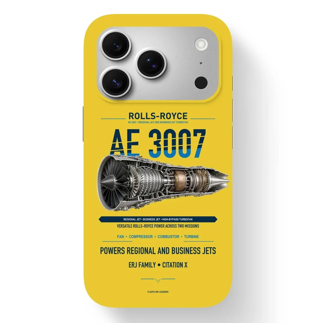 AE 3007 Case design on yellow iphone case