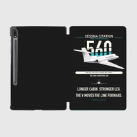 Thumbnail for Cessna Citation 560 - Citation V design on black samsung tablet tablet case