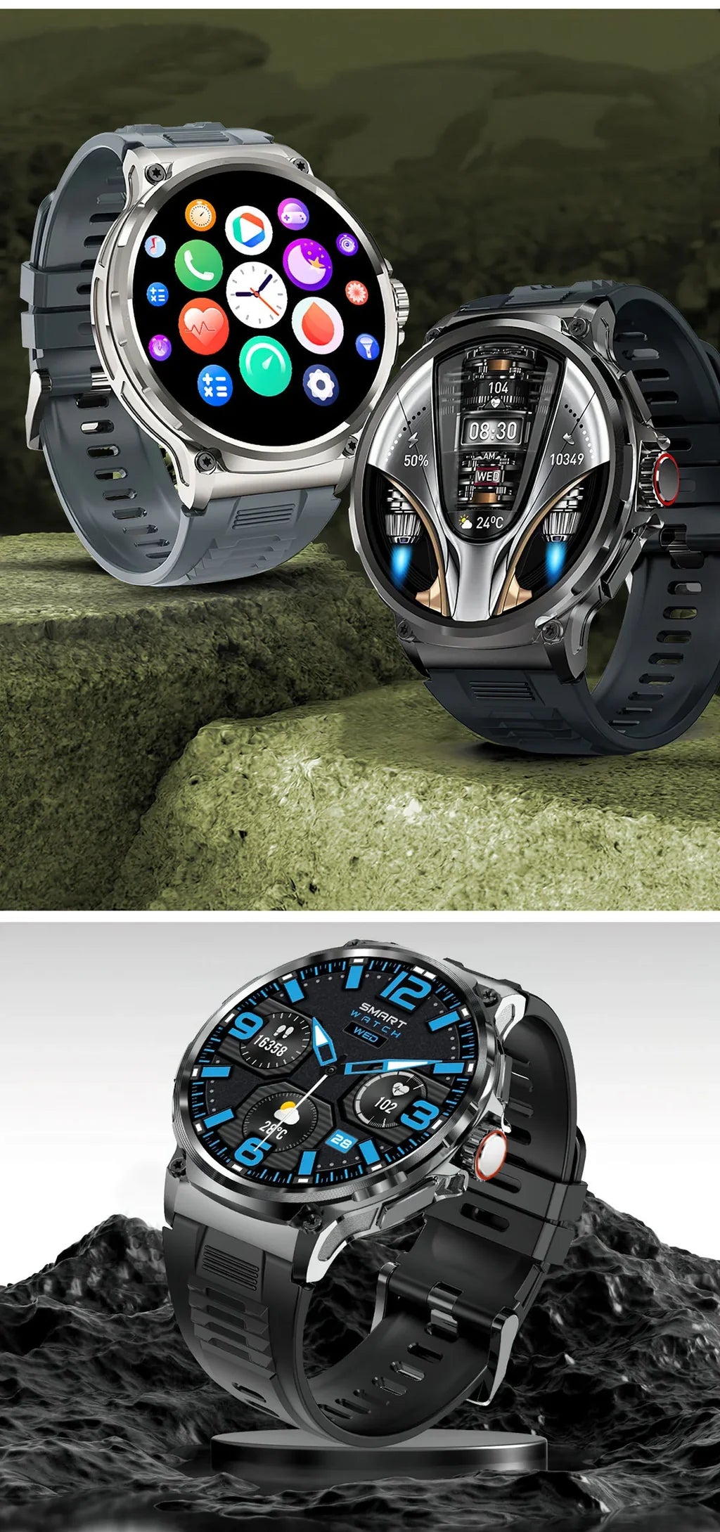 V69 All-Function Smartwatch: 1.85" Display, Bluetooth Calls, Multi-Sport Tracking & Water Resistance