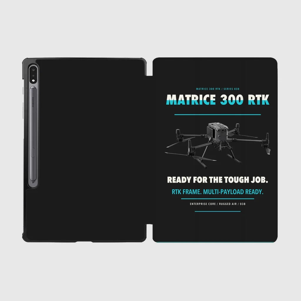 DJI Matrice 300 RTK design on black samsung tablet tablet case