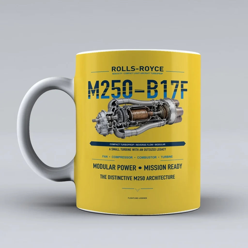 Mug design on yellow m250 b17f