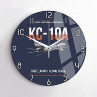 Thumbnail for KC-10A EXTENDER design on navy blue no frame wall clock