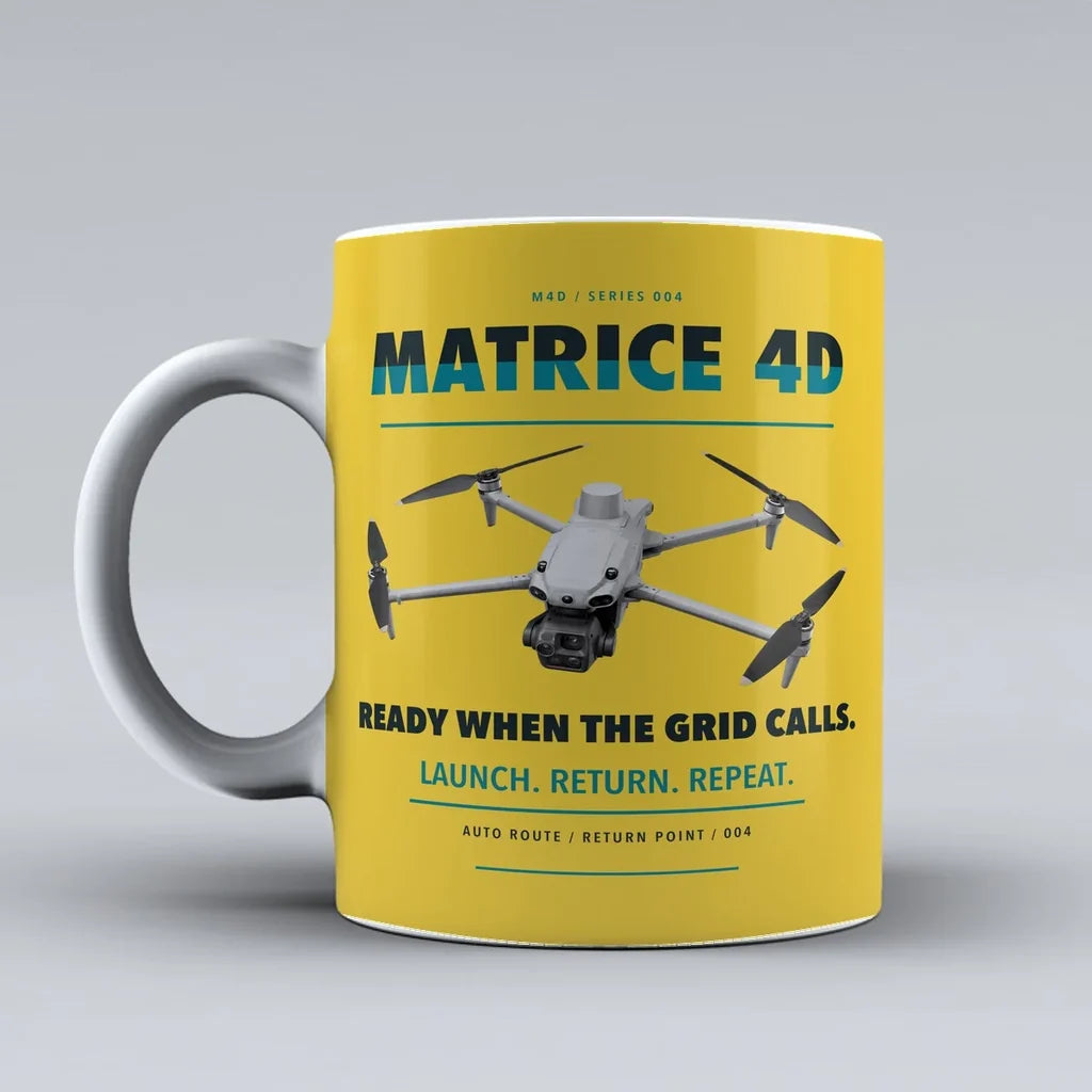 Matrice 4D Mug design on yellow dji