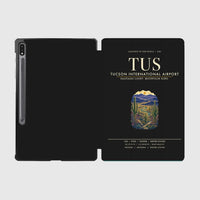 Thumbnail for Tucson International Airport (TUS) design on black samsung tablet tablet case