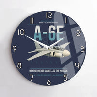 Thumbnail for A-6E Intruder design on navy blue no frame wall clock