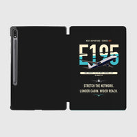 Thumbnail for Embraer E195 design on black samsung tablet tablet case