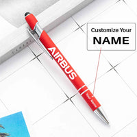 Thumbnail for Airbus & Text touch pen - red with name