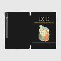 Thumbnail for Eagle County Regional Airport (EGE) design on black samsung tablet tablet case
