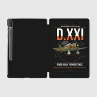 Thumbnail for Fokker D.XXI — Dutch LVA aircraft 221 design on black samsung tablet tablet case