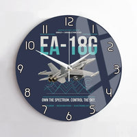 Thumbnail for EA-18G Growler design on navy blue no frame wall clock