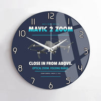 Thumbnail for DJI Mavic 2 Zoom design on navy blue no frame wall clock