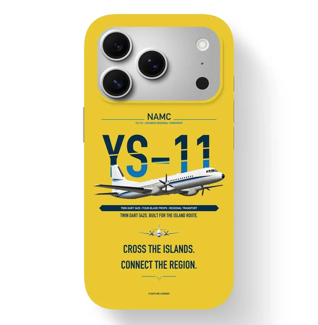 NAMC YS-11A Case design on yellow iphone case