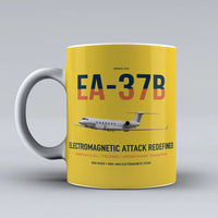 Thumbnail for EA-37B Compass Call design on yellow ceramic mug, double-side print