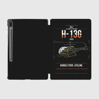 Thumbnail for Bell H-13G Sioux design on black samsung tablet tablet case