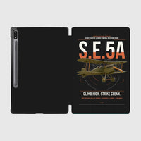 Thumbnail for Royal Aircraft Factory S.E.5a design on black samsung tablet tablet case