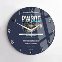 Thumbnail for PW300 design on navy blue no frame wall clock