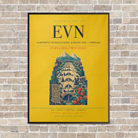 Thumbnail for Zvartnots International Airport EVN — Yerevan vertical canvas print - framed - yellow background