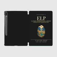 Thumbnail for El Paso International Airport (ELP) design on black samsung tablet tablet case